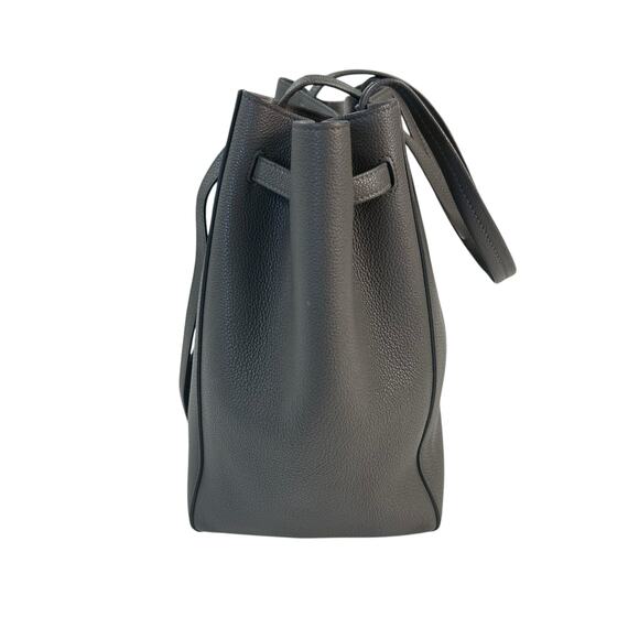 Celine Gray Soft Grained Calfskin Belt Cabas Phantom Shoulder Bag - Picture 6 of 10